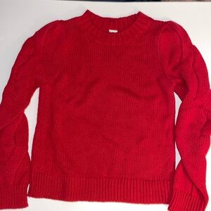 RED SWEATER, perfect for holiday, girls XL excellent condition